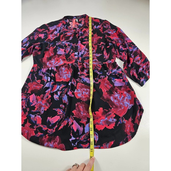 Eight Sixty for A Pea in the Pod floral maternity blouse size large EUC - Picture 8 of 8